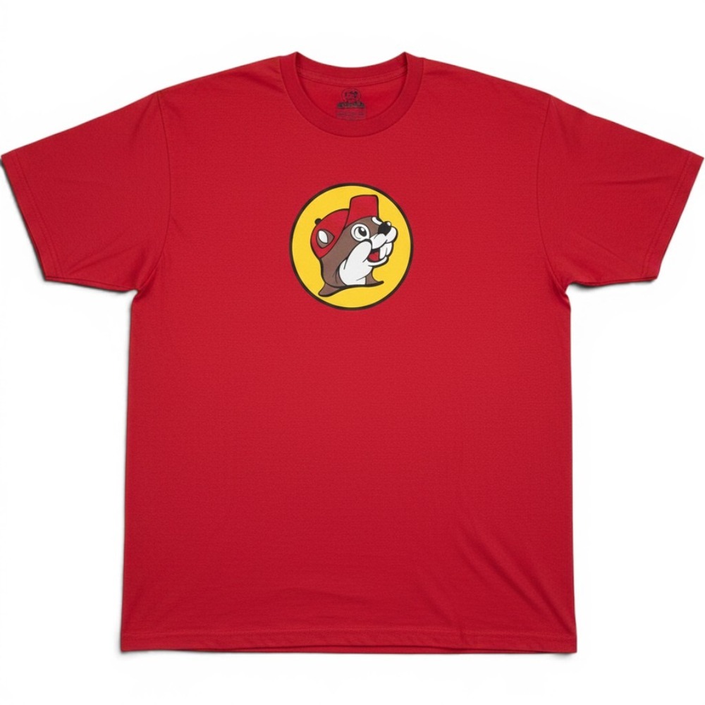 Buc-ee's T-Shirt Mens XL Red Graphic Short Sleeve Crew Neck Cotton RN 85068
